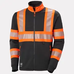 Genser ICU Hi Vis med glidel&#229;s Orange/Koksgr&#229; (2XL)