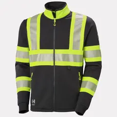 Genser ICU Hi Vis med glidel&#229;s Gul/Koksgr&#229; (2XL)