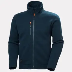 Jakke fleece strikket Kensington Marinebl&#229; (2XL)