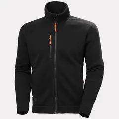 Jakke fleece strikket Kensington Sort (M)