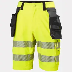 Shorts h&#229;ndverk ICU Hi Vis kl 1 Gul/Koksgr&#229; (C46)