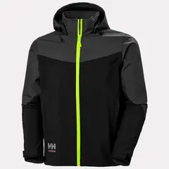 Jakke softshell Oxford Sort/M&#248;rkegr&#229; (3XL)