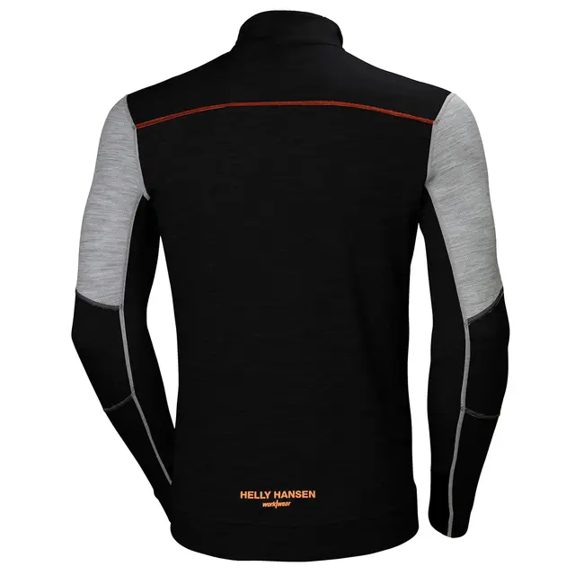 Undertøy trøye Lifa Merino Half Zip grå/sort (2XL) 