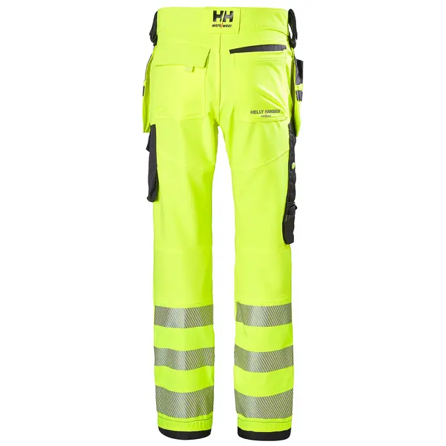 Bukse håndverk ICU Hi Vis kl 2 Gul/Koksgrå (C52) 