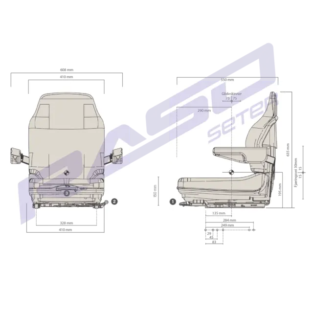 Sete MSG20 smal PVC m/bryter 