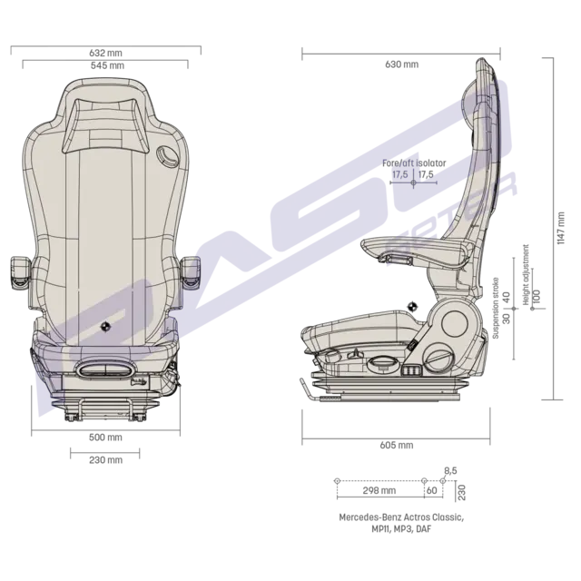 Sete Kingman HP Comfort MSG90.6 MB Actros MPII/3 