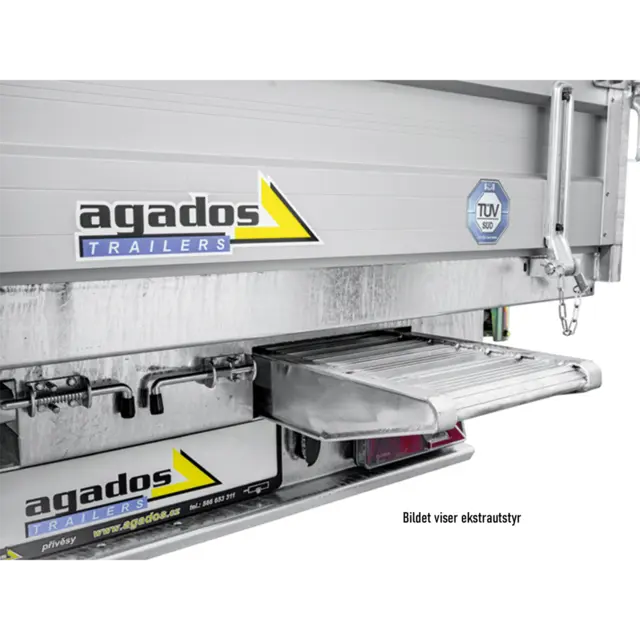 Tilhenger Agados Atlas B2 35 Tipp 3500kg, 3320 x 1700 x 350 14" 