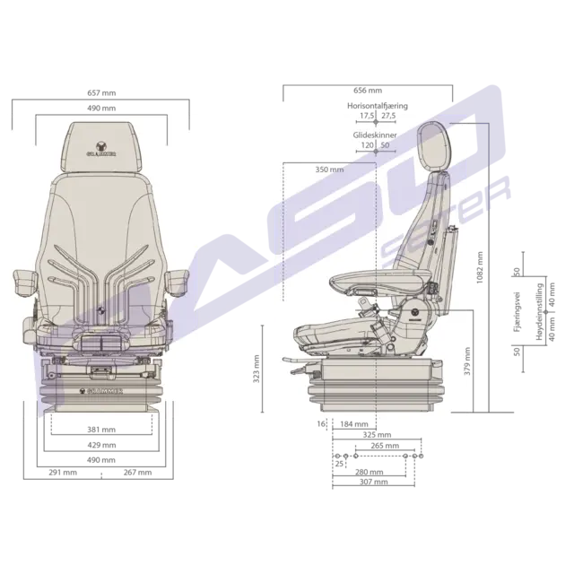 Sete Actimo XXL 4P 24V MSG97AL/732 4-punkt Matrix 