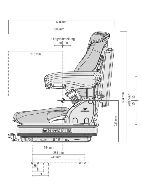 Sete Primo XL 12V MSG75GL/521 Blå-Sort 