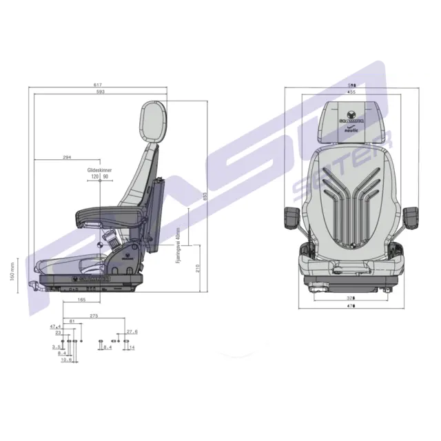 Sete Avento Pro S Premium MSG65/522 Sort Marlin/Spradling 