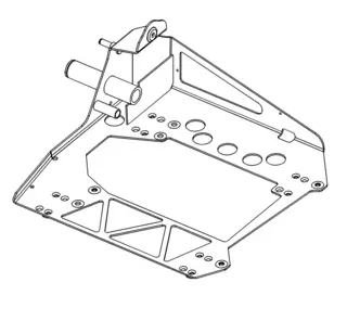 Festebrakett / plate multifunksjonsarml for FENDT