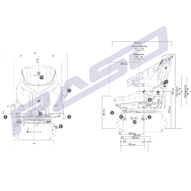 Sete Maximo XT Professional 12V MSG95AL/731 122/510 ohm 