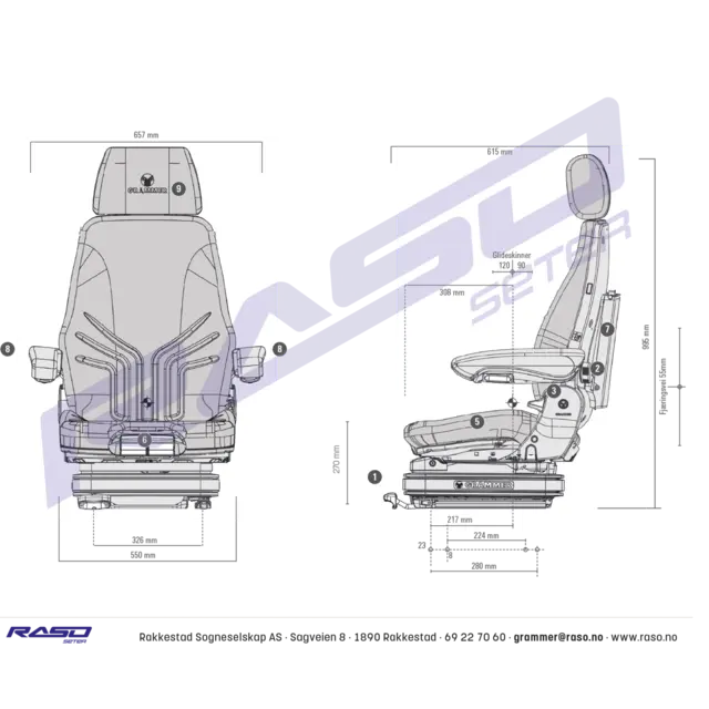 Sete MSG75G/742 gul/sort 24V Gul-Sort 